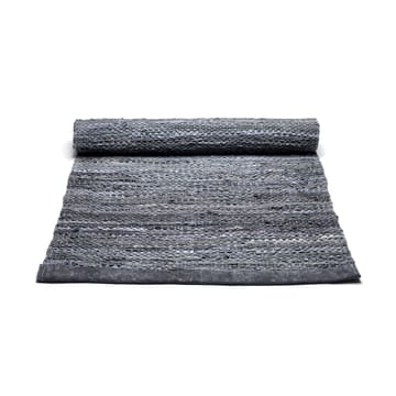 Tapis Leather 65x135cm - dark grey (gris foncé) - Rug Solid