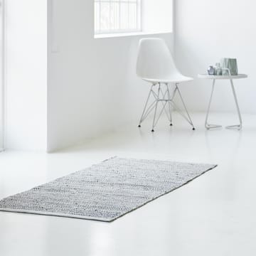 Tapis Leather 65x135cm - light grey (Gris clair) - Rug Solid