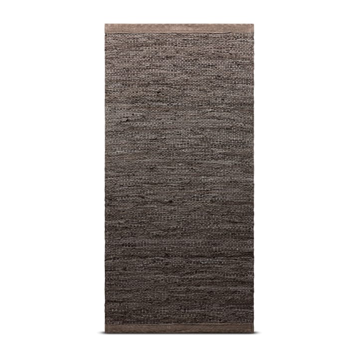 Tapis Leather 65x135cm - Wood (marron) - Rug Solid