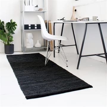 Tapis Leather 75x200cm - black (noir) - Rug Solid