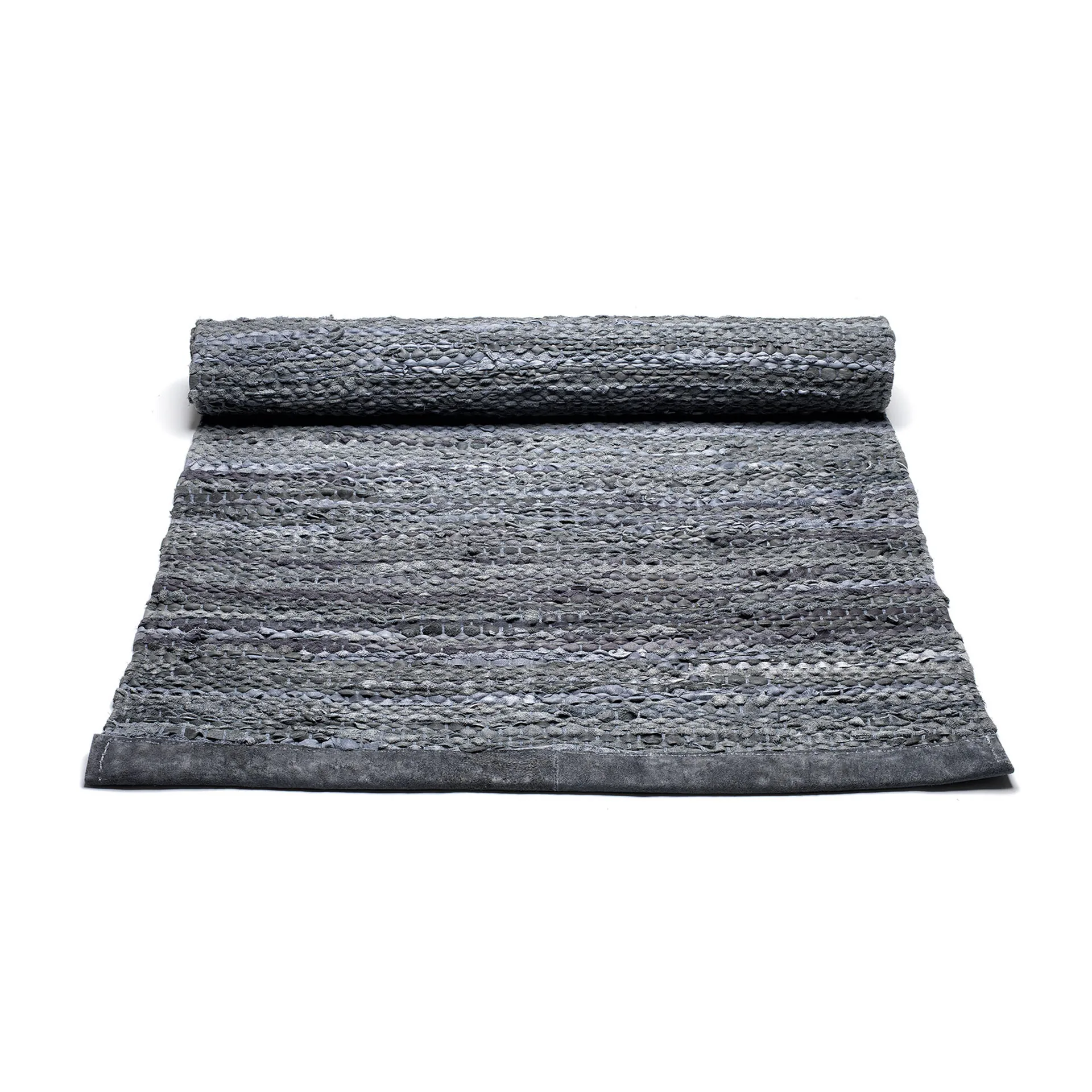Tapis Leather 75x200cm, dark grey (gris foncé) Rug Solid