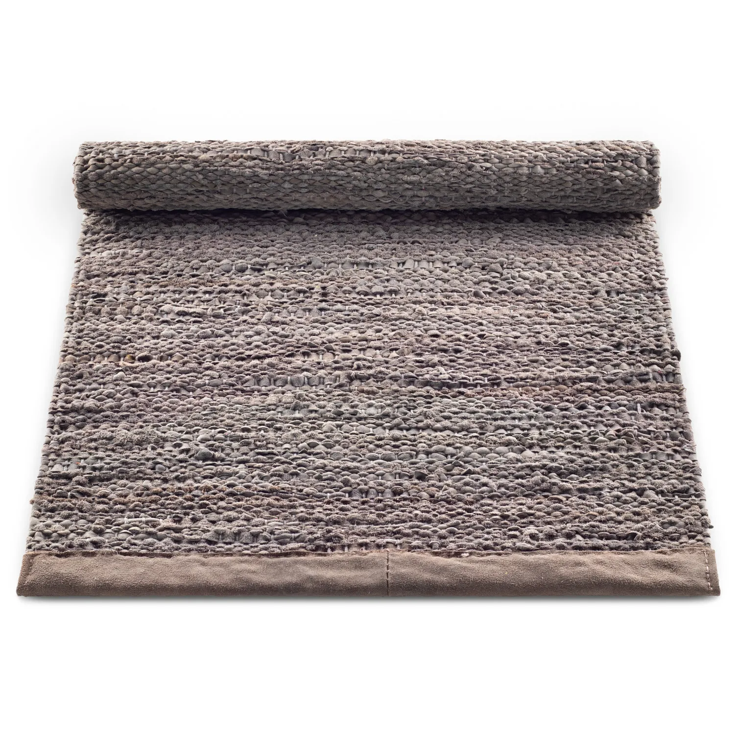 Tapis Leather 75x200cm, Wood (marron) Rug Solid