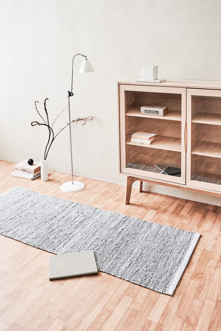 Tapis Leather 75x300cm, light grey (Gris clair) Rug Solid