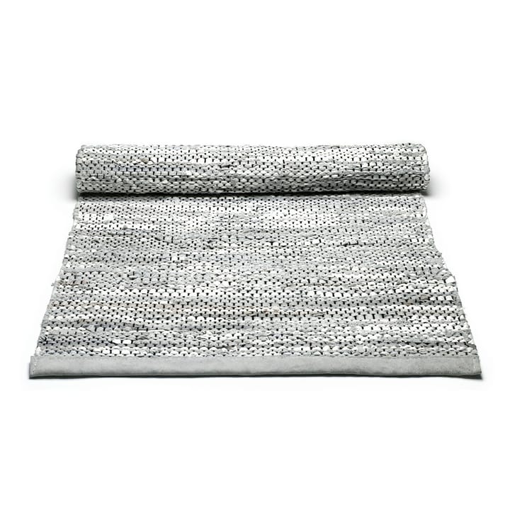 Tapis Leather 75x300cm, light grey (Gris clair) Rug Solid