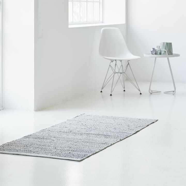 Tapis Leather 75x300cm - light grey (Gris clair) - Rug Solid