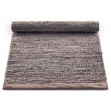 Tapis Leather 75x300cm - Wood (marron) - Rug Solid