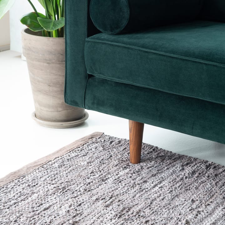 Tapis Leather 75x300cm, Wood (marron) Rug Solid