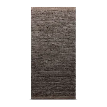 Tapis Leather 75x300cm - Wood (marron) - Rug Solid