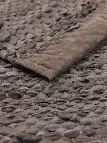 Tapis Leather 75x300cm - Wood (marron) - Rug Solid
