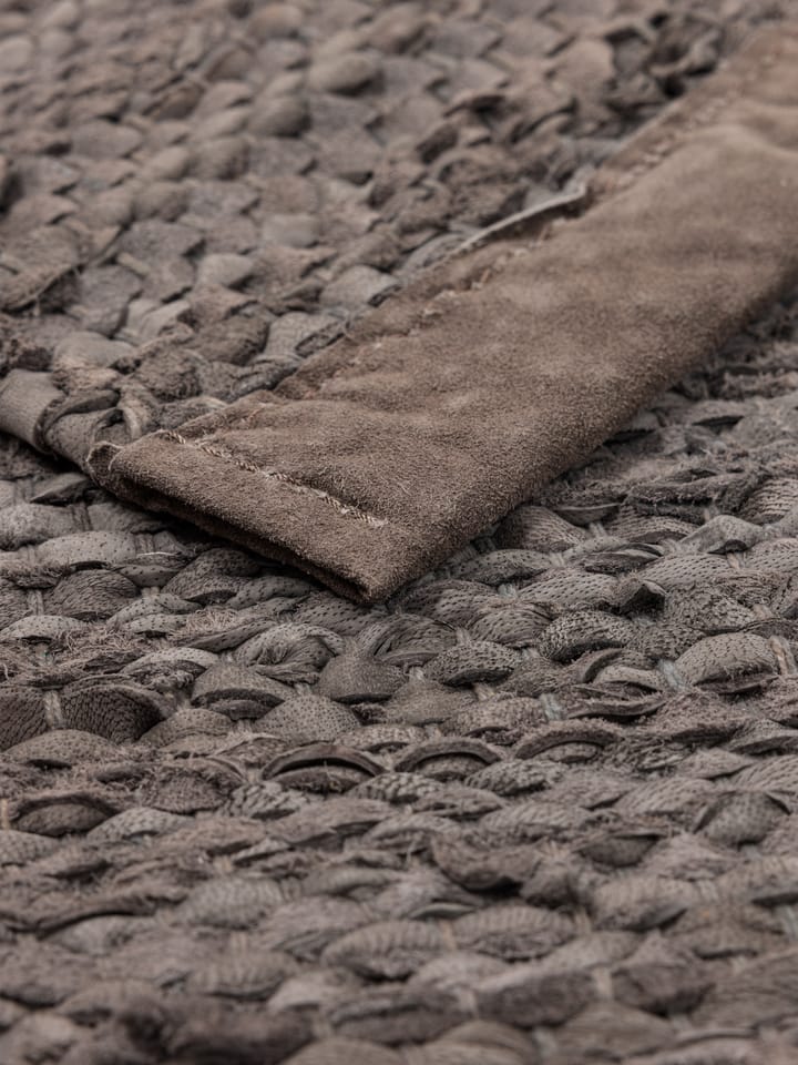 Tapis Leather 75x300cm, Wood (marron) Rug Solid