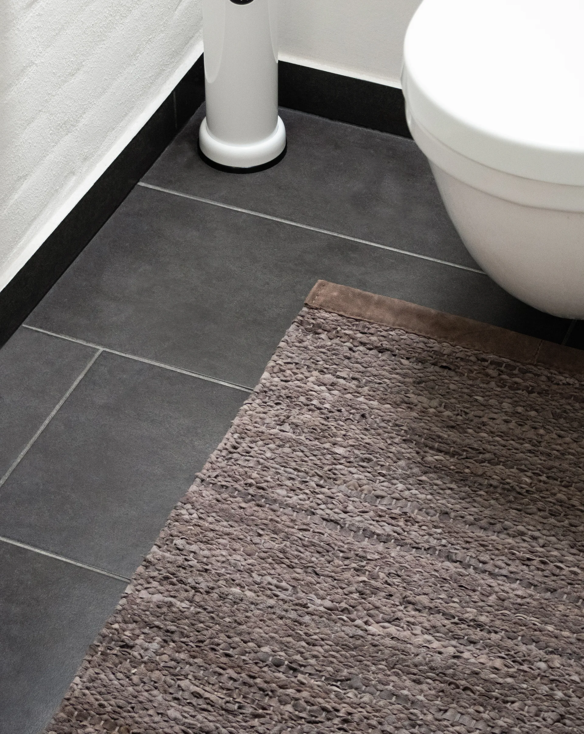 Tapis Leather 75x300cm, Wood (marron) Rug Solid