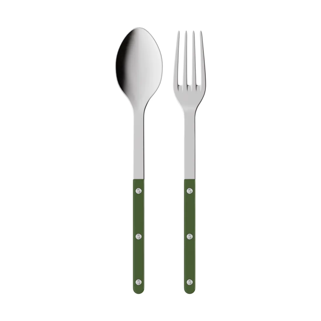 Couverts de service Bistrot Solid, 2 pièces, Green SABRE Paris