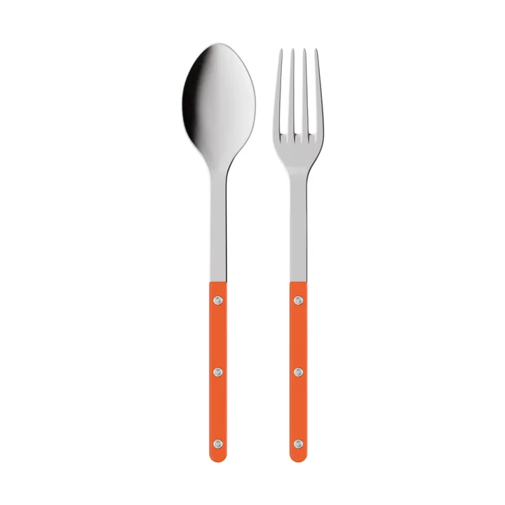 Couverts de service Bistrot Solid, 2 pièces - Orange - SABRE Paris