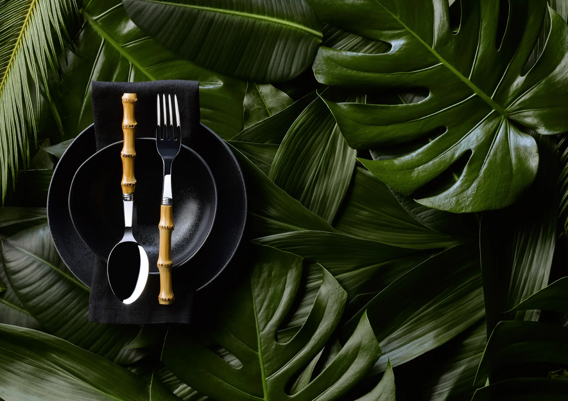 Fourchette Panda, Acier inoxydable-bambou SABRE Paris