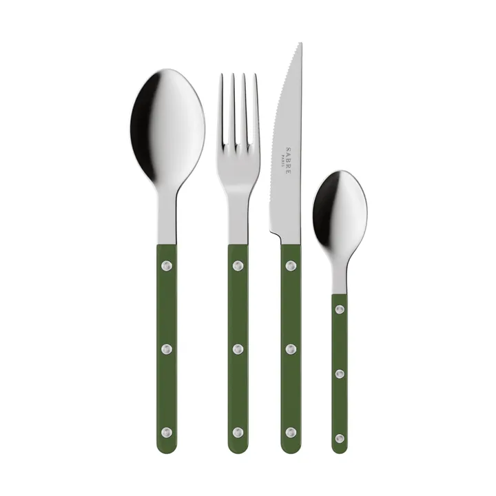 Service de couverts Bistrot Solid, 4 pièces - Green - SABRE Paris