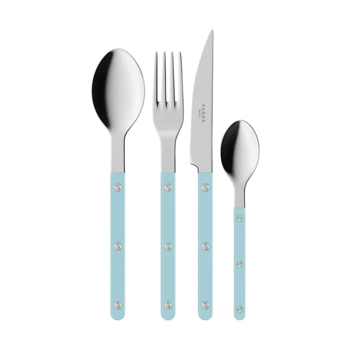 Service de couverts Bistrot Solid, 4 pièces - Pastel blue - SABRE Paris