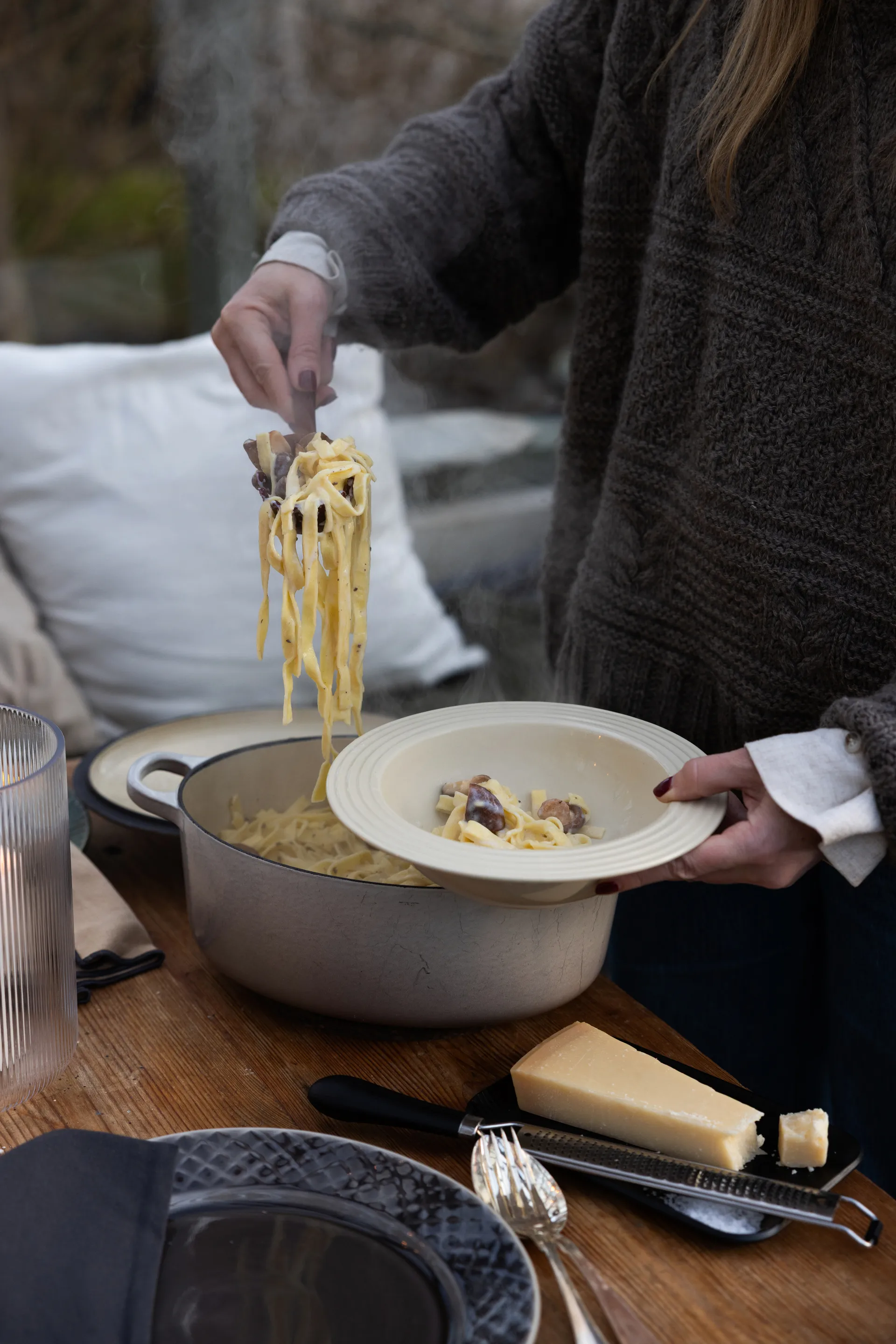 Assiette creuse Coffee & More Ø22 cm, Beige Sagaform