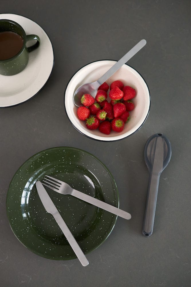Assiette en émail Doris Ø20 cm, Vert Sagaform