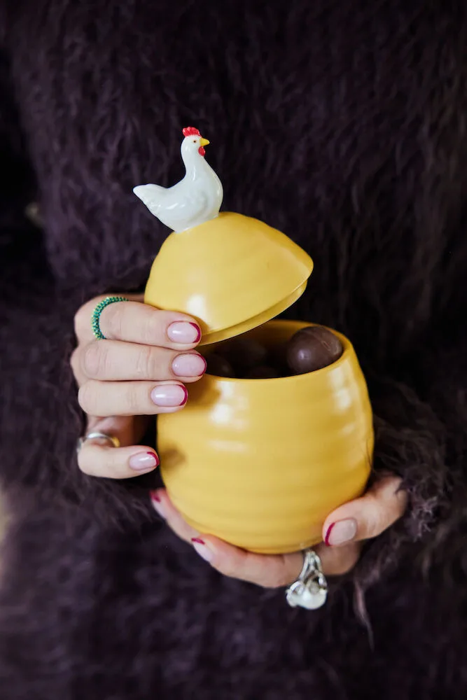 Boîte Ellen avec couvercle Ø11,5 cm, Jaune Sagaform