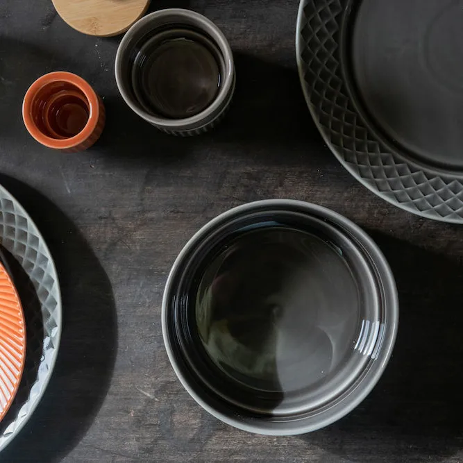 Bol creux Coffee & More 17 cm, Gris Sagaform