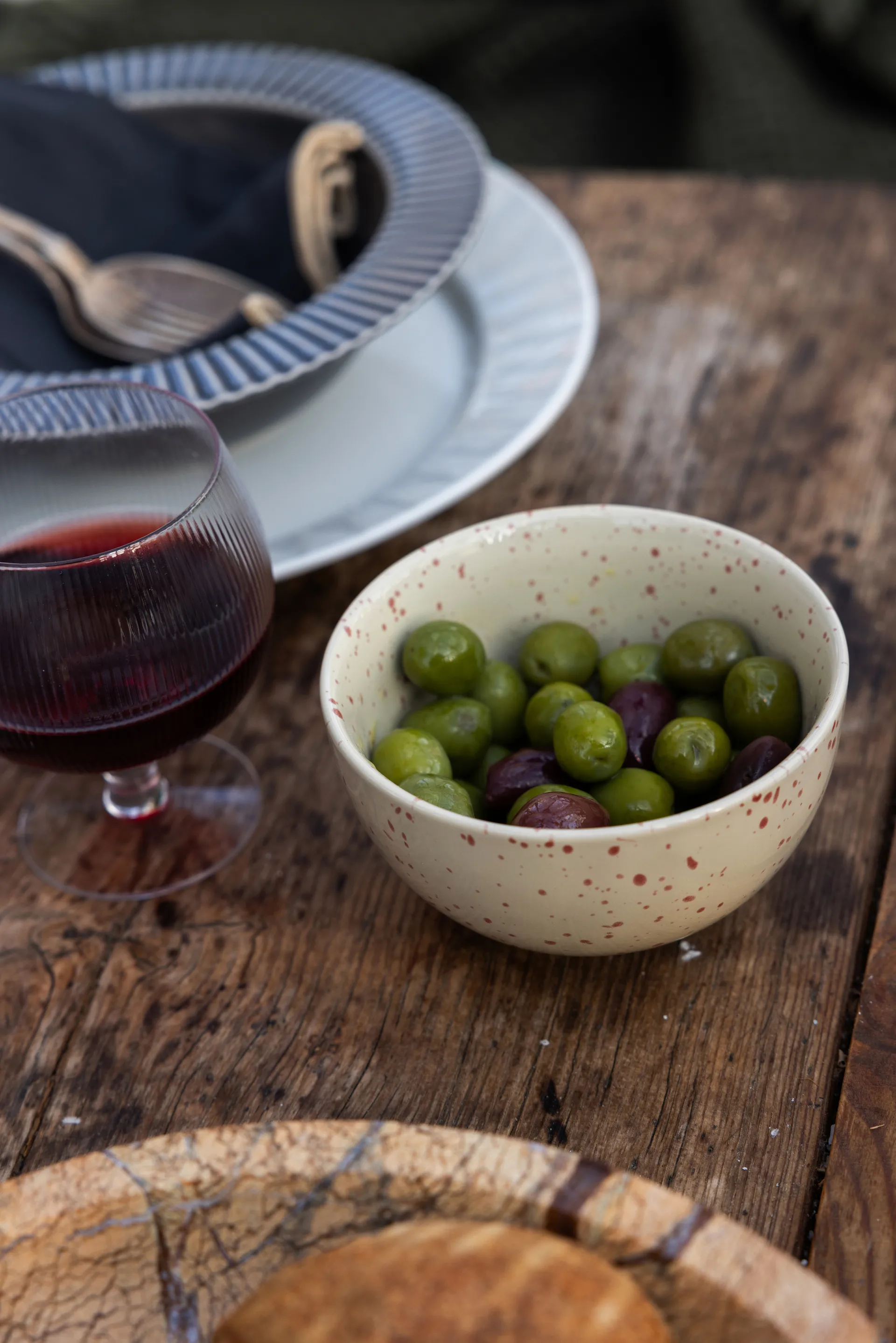 Bol Ditte Lot de 2, Beige-bordeaux Sagaform