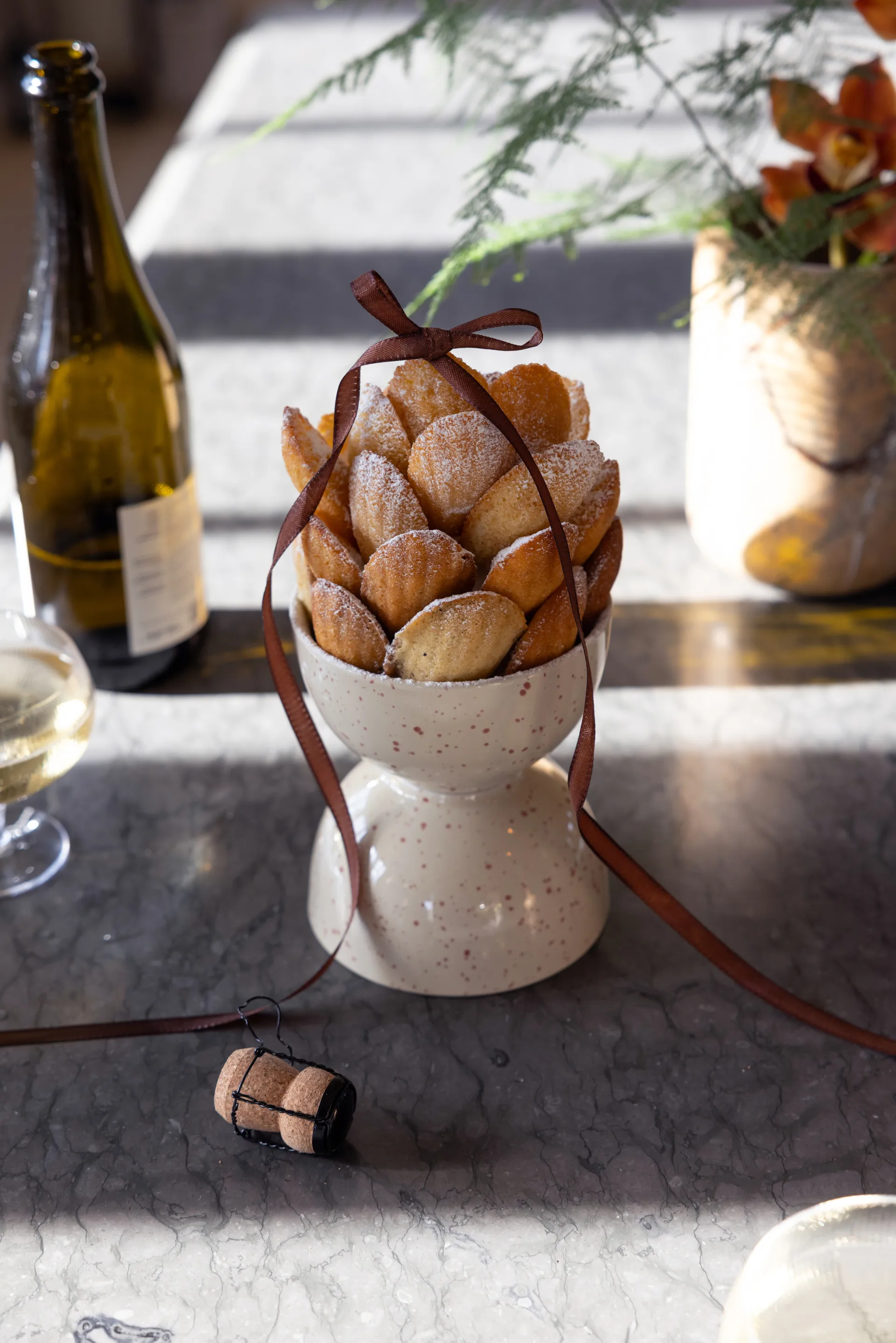 Bol Ditte Lot de 2, Beige-bordeaux Sagaform