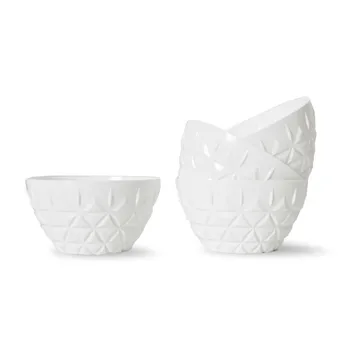 Bol Picknick Lot de 4 - Blanc - Sagaform