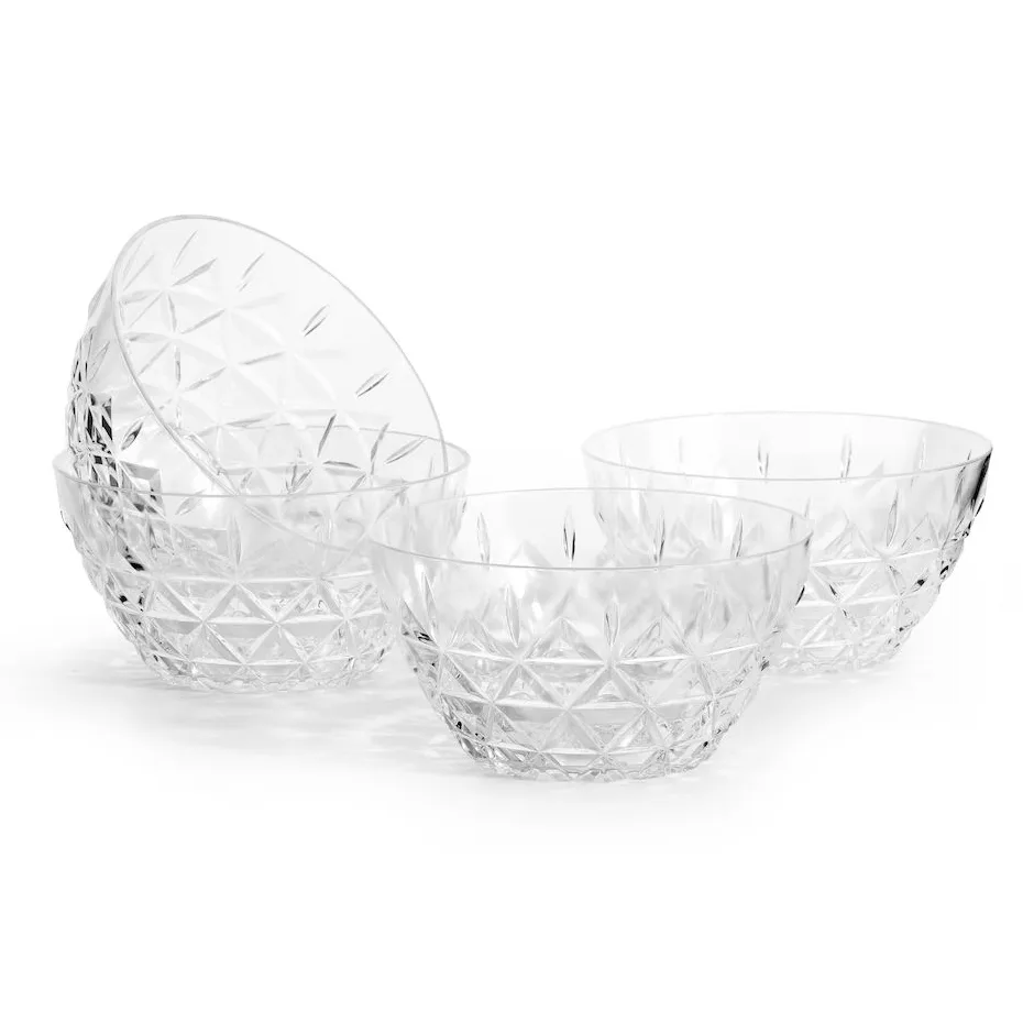 Bol Picknick Lot de 4, Transparent Sagaform