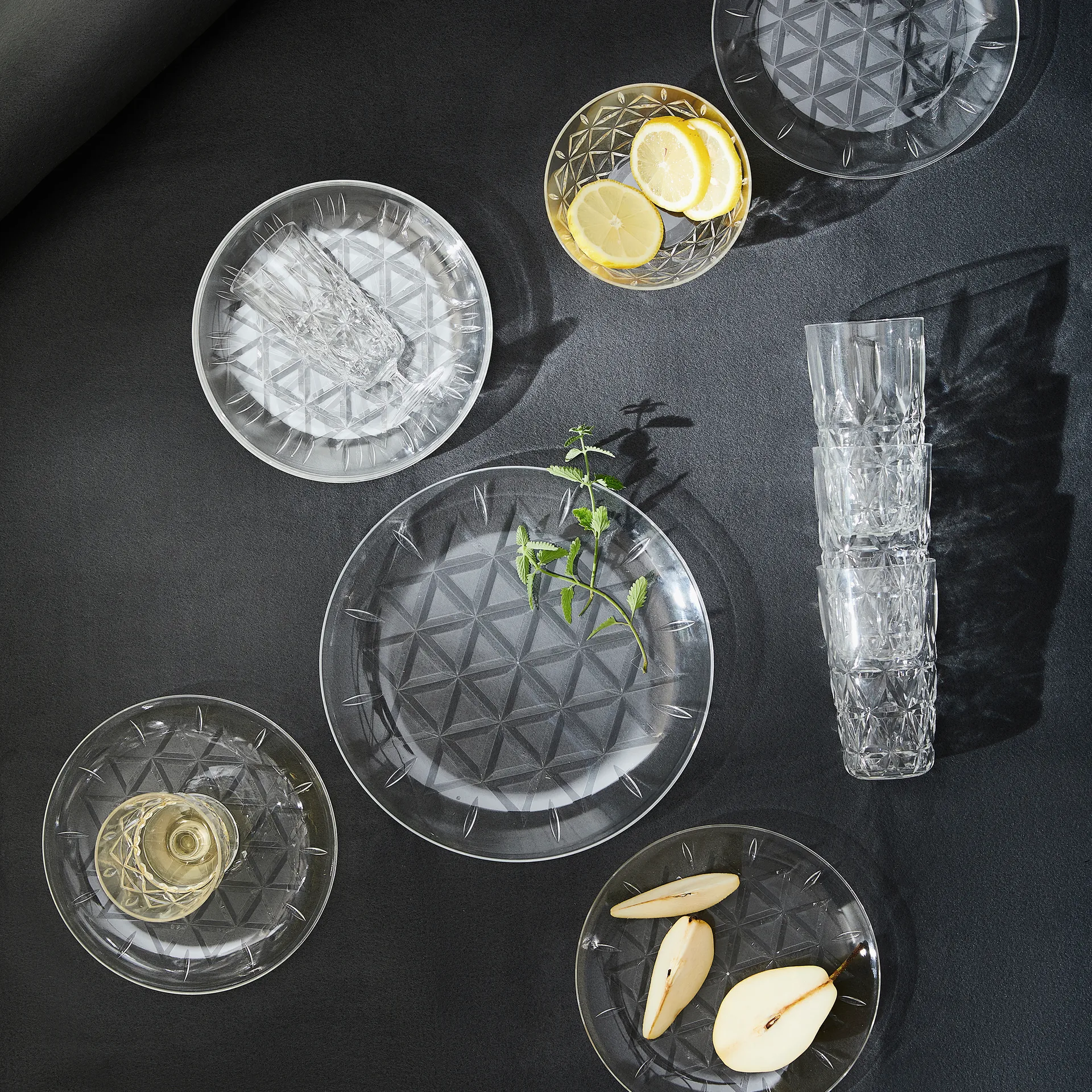 Bol Picknick Lot de 4, Transparent Sagaform