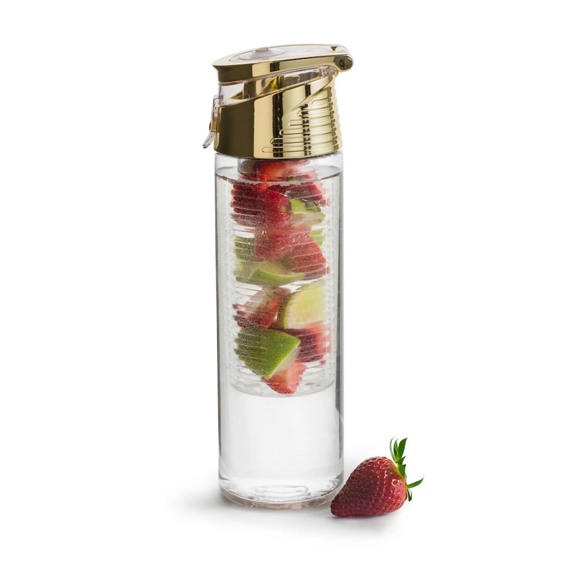Bouteille avec insert pour fruits Fresh 75 cl, Doré Sagaform