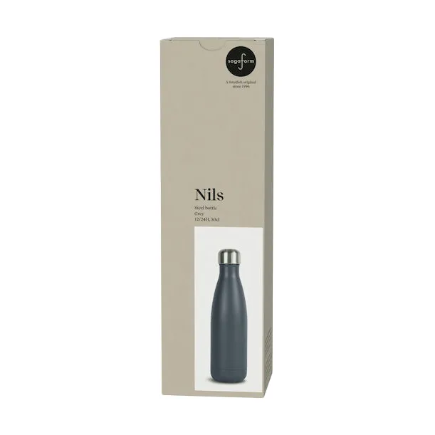 Bouteille en acier Nils 50 cl, Gris Sagaform