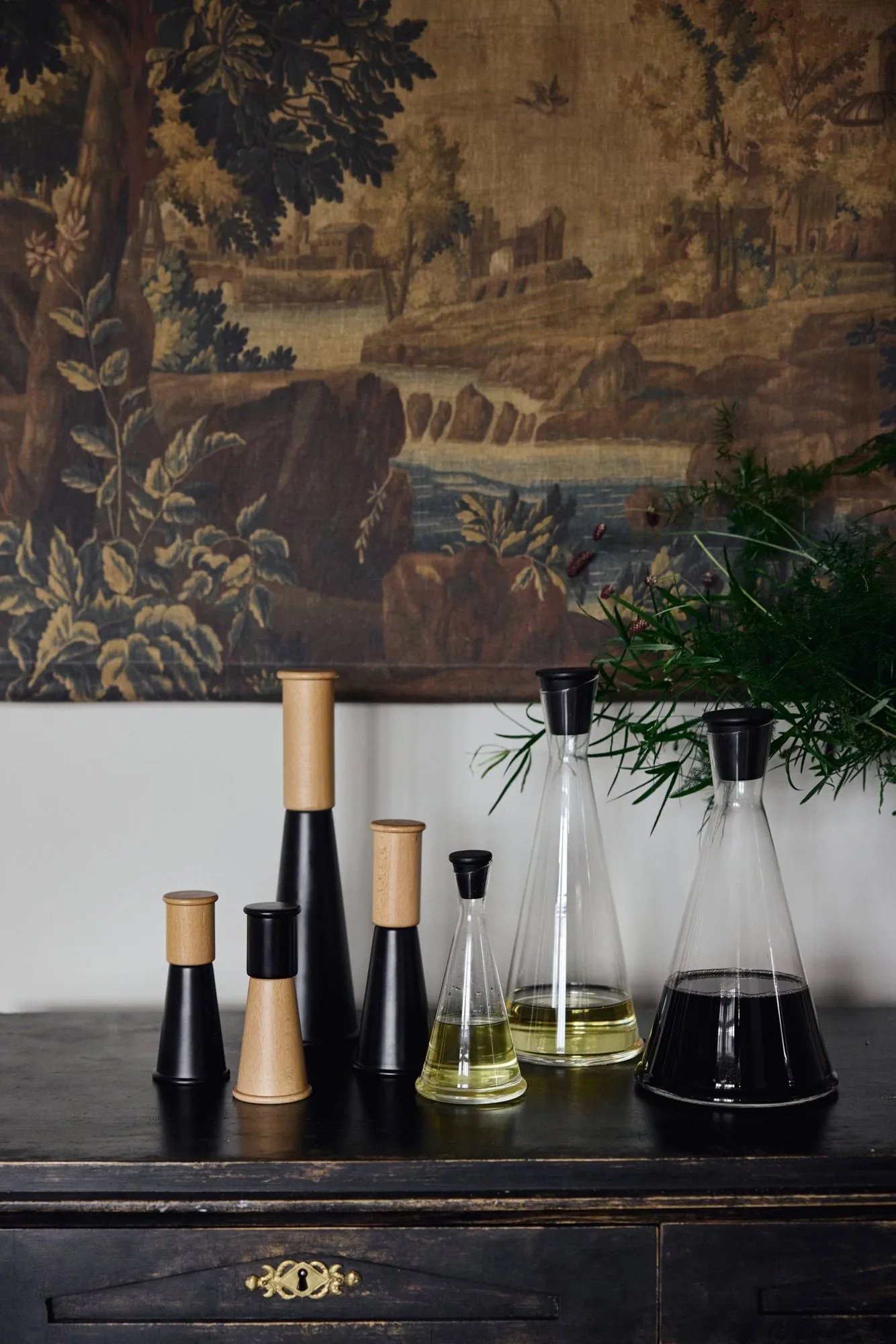 Carafe à vin Gurken, Transparent-noir, 1,6 L Sagaform
