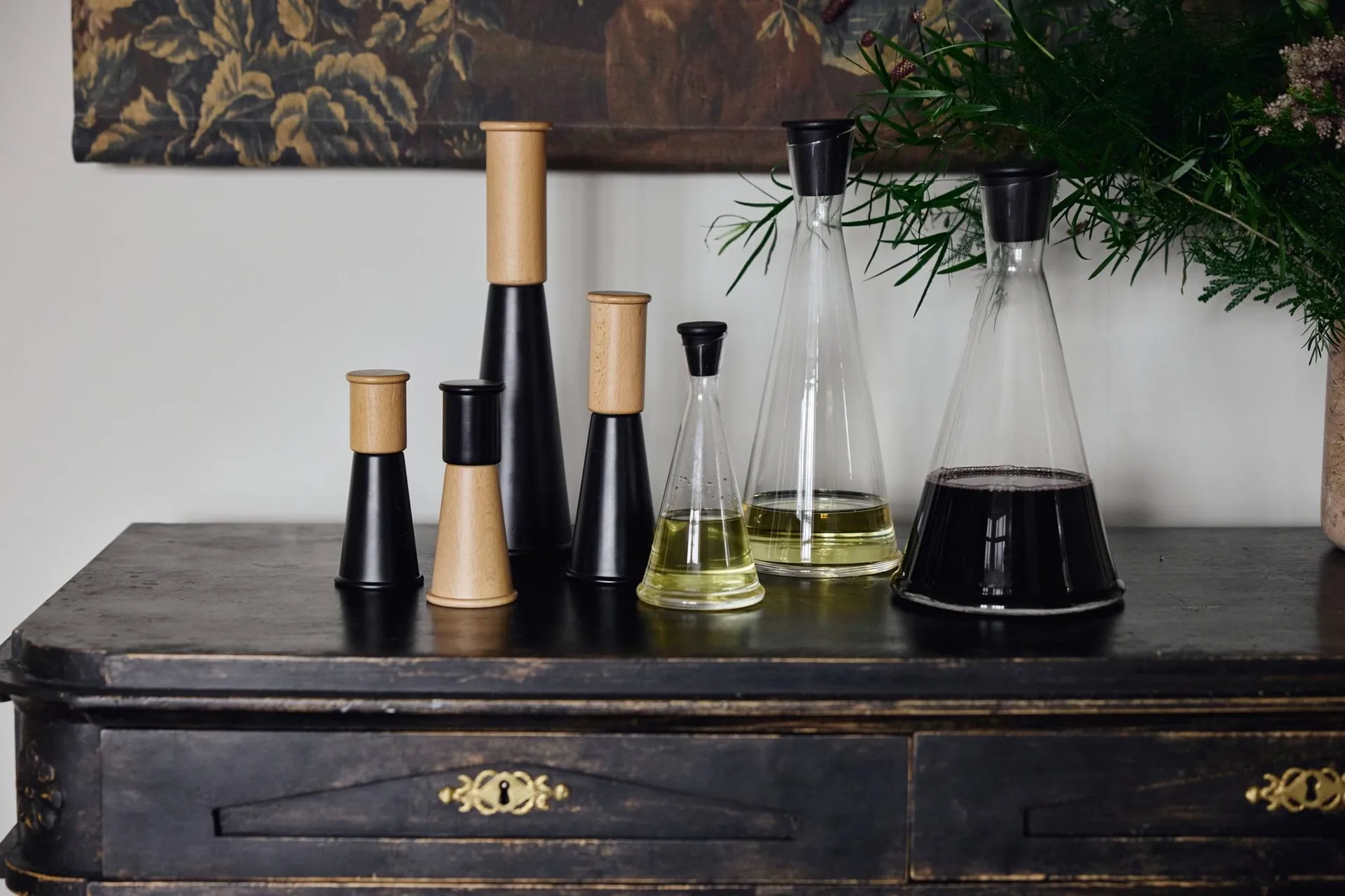Carafe à vin Gurken, Transparent-noir, 1,6 L Sagaform