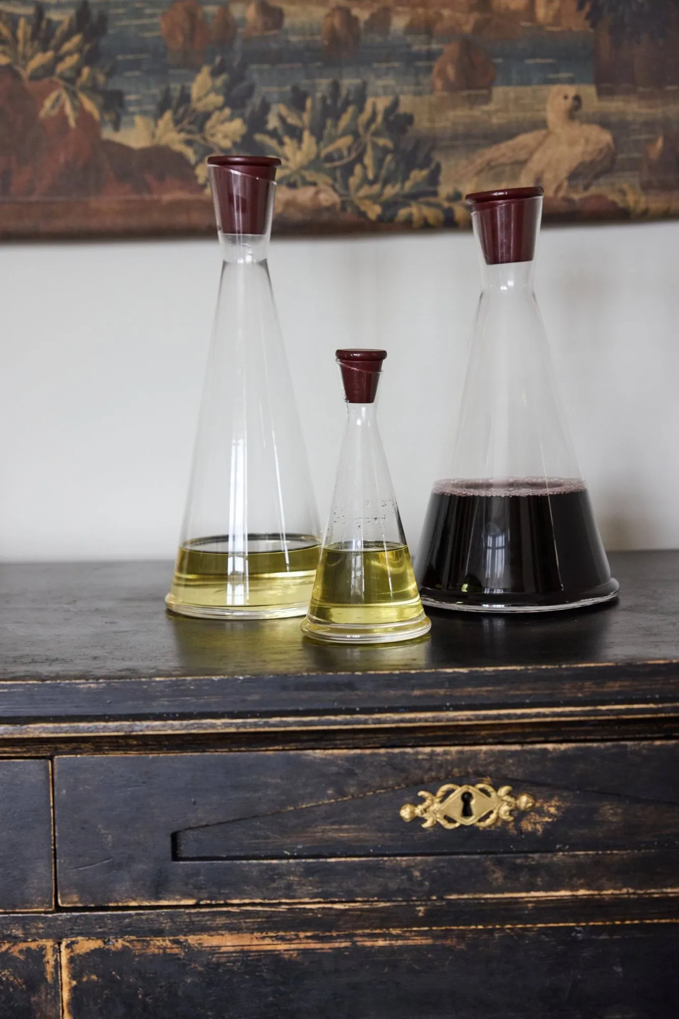 Carafe à vin Gurken, Transparent-rouge foncé, 1,6 L Sagaform