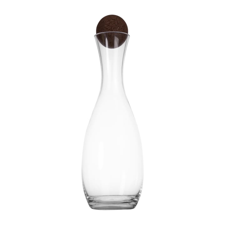 Carafe avec boule en liège Nature 1,5 l - Transparent-marron foncé - Sagaform