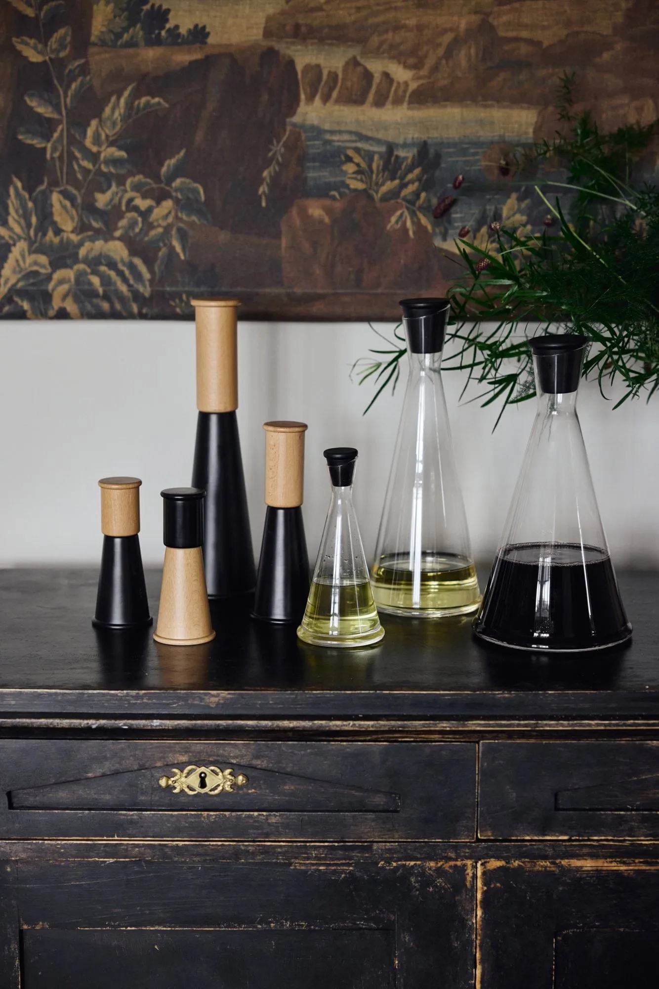 Carafe Gurken, Transparent-noir, 1,2 L Sagaform