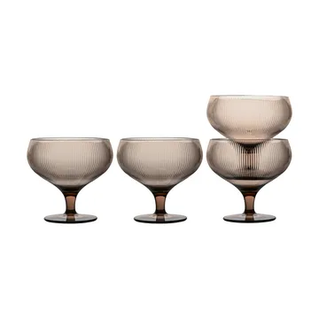 Coupe à champagne Billi 30 cl lot de 4 - Marron - Sagaform