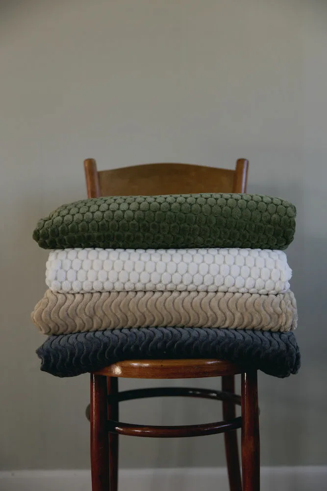 Couverture en polaire Maja, Blanc Sagaform