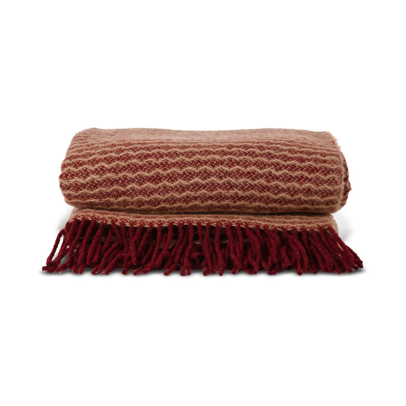 Sagaform Couverture Ulli 130x170 cm Bordeaux