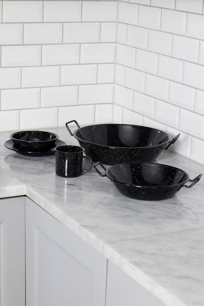 Doris wok émaillé moyen Ø31.5 cm, Noir Sagaform