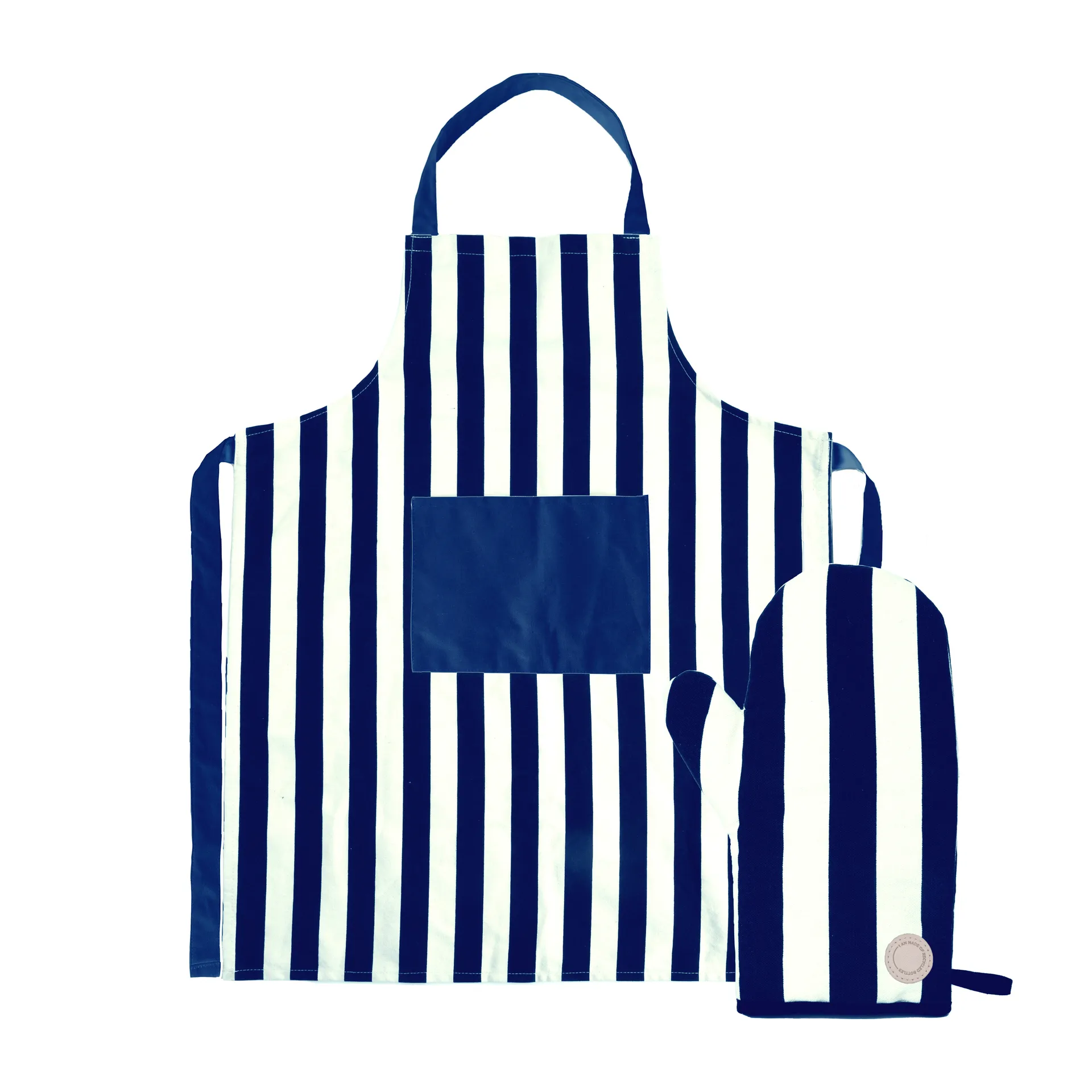 Ensemble tablier et gant de cuisine Aron, Bleu-beige Sagaform