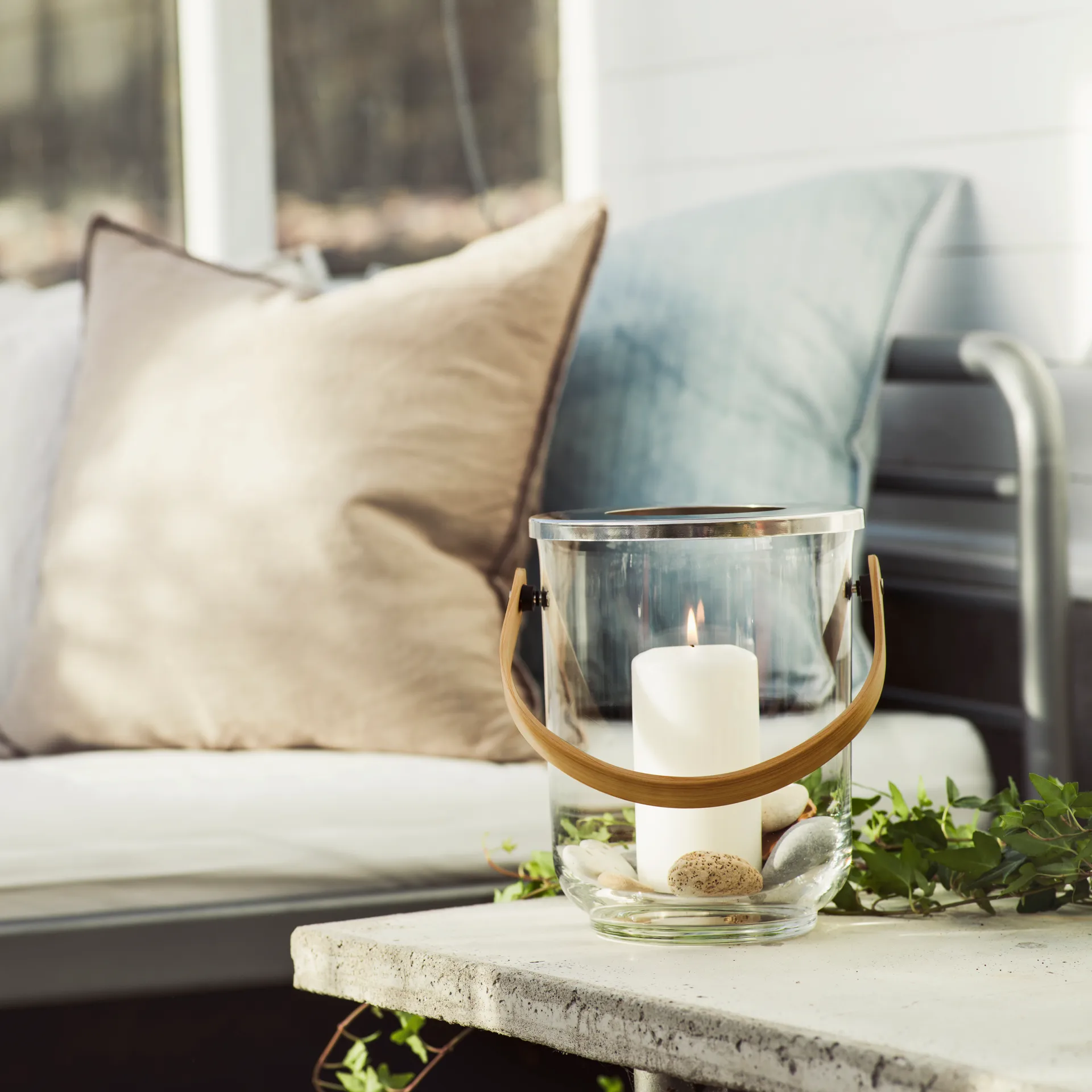 Lanterne avec poignée Nature, Chêne Sagaform