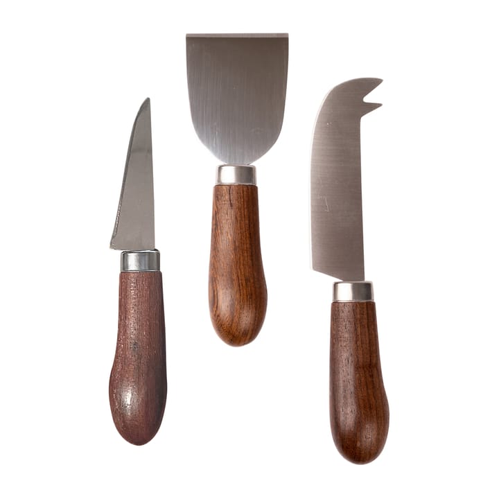 Lot de 3 couteaux à fromages Astrid - Marron-argent - Sagaform