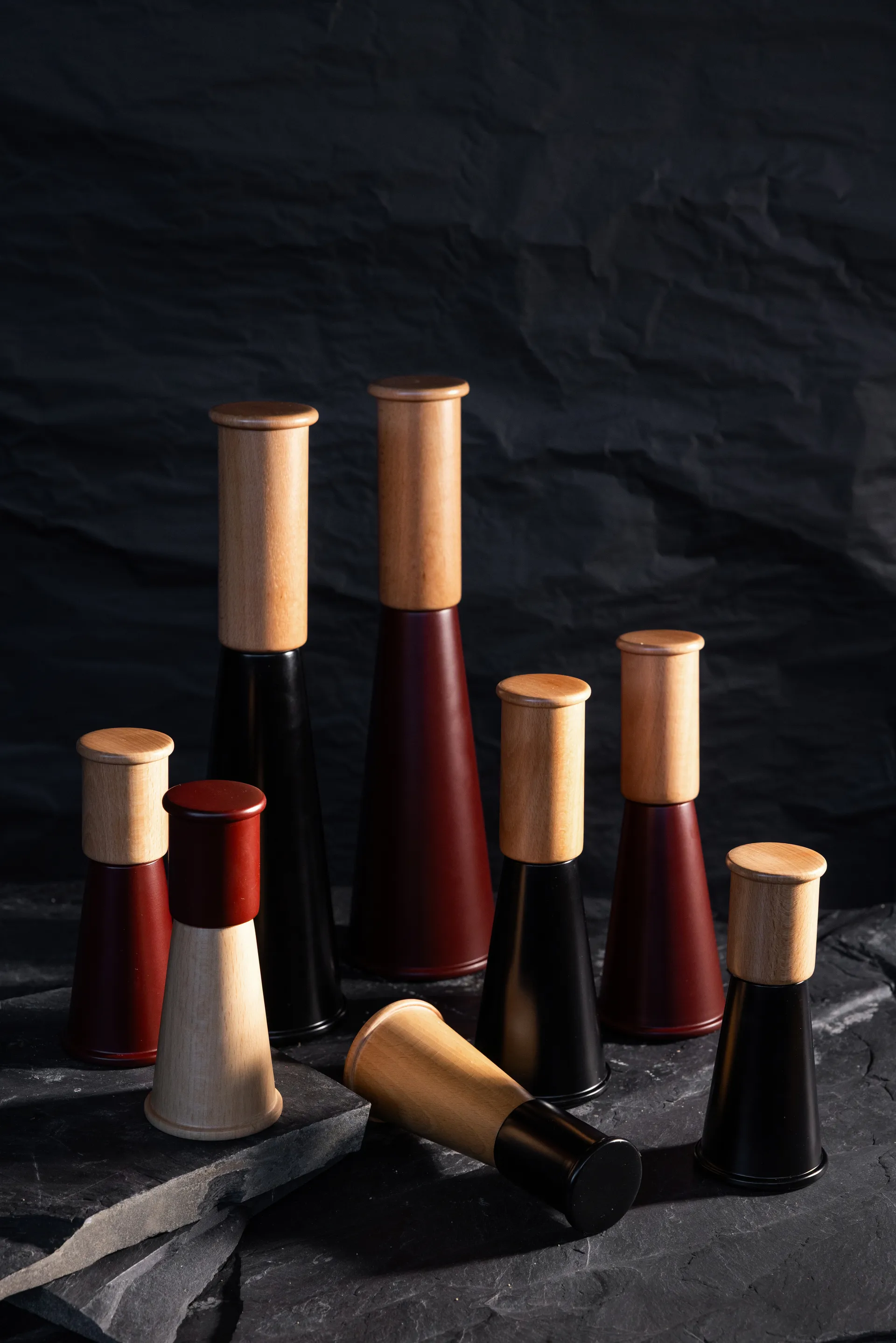 Moulin à sel et poivre Gurken grand 32 cm, Rouge-brun Sagaform