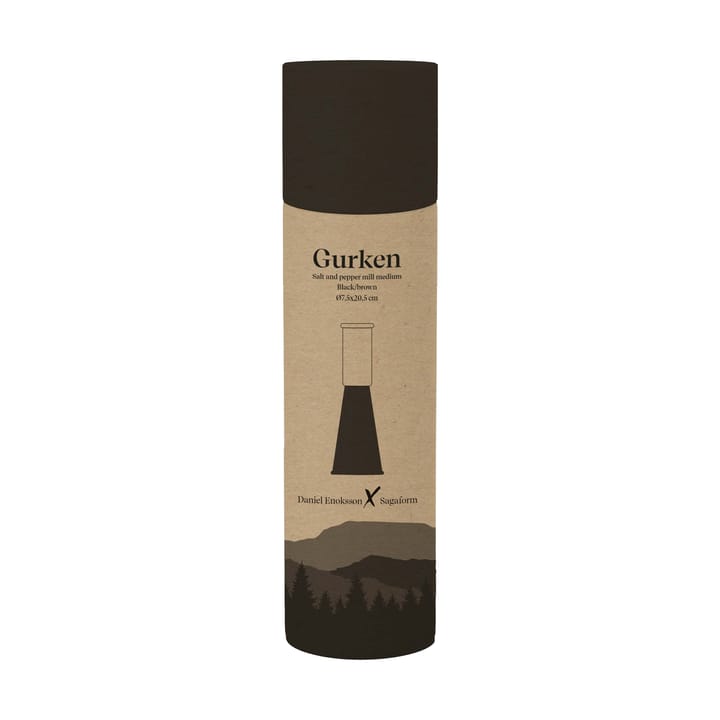 Moulin à sel et poivre Gurken medium 20,5 cm, Noir-brun Sagaform