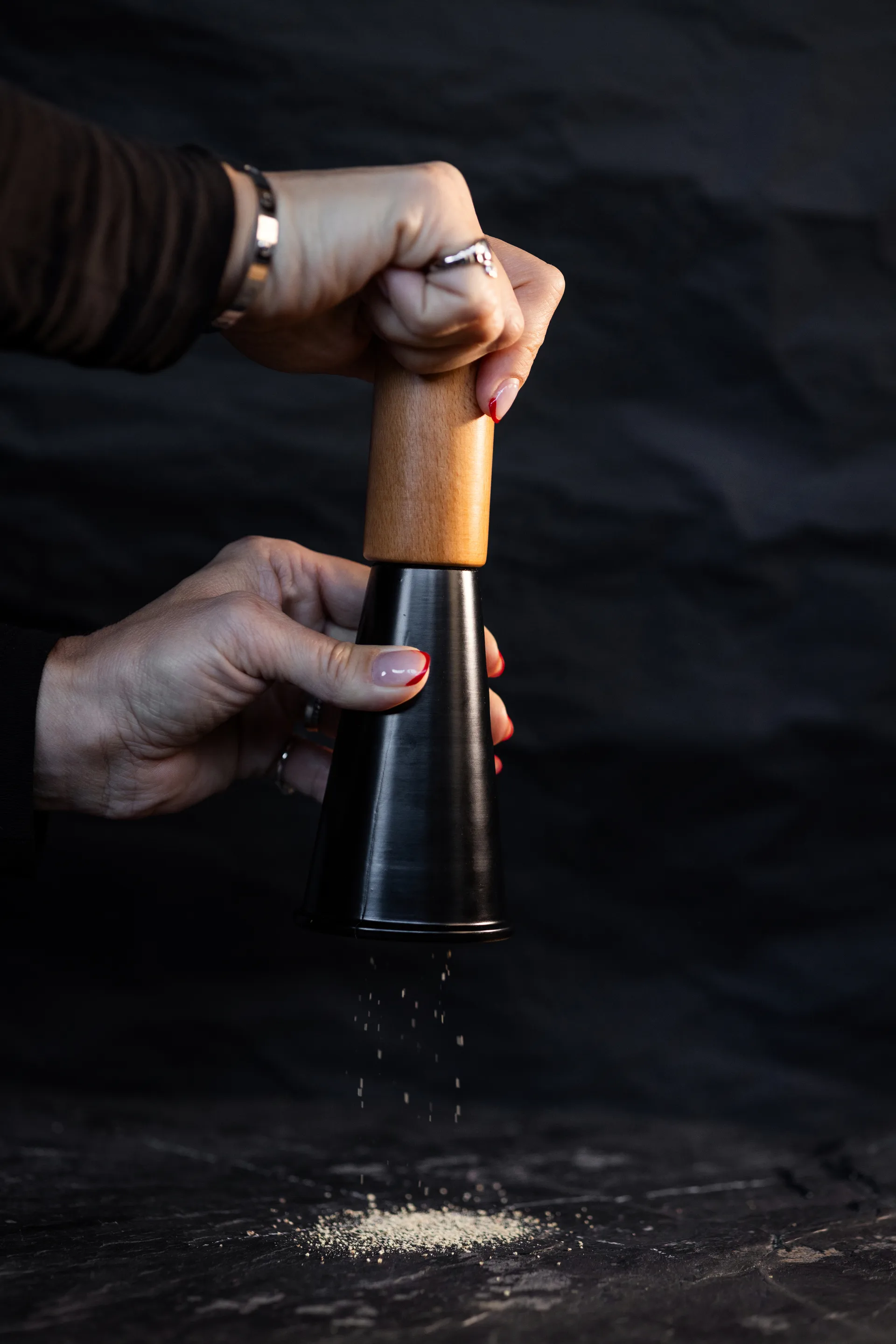 Moulin à sel et poivre Gurken medium 20,5 cm, Noir-brun Sagaform