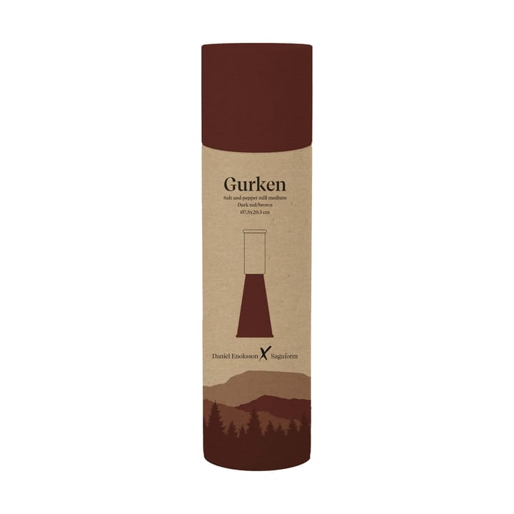 Moulin à sel et poivre Gurken medium 20,5 cm, Rouge-brun Sagaform