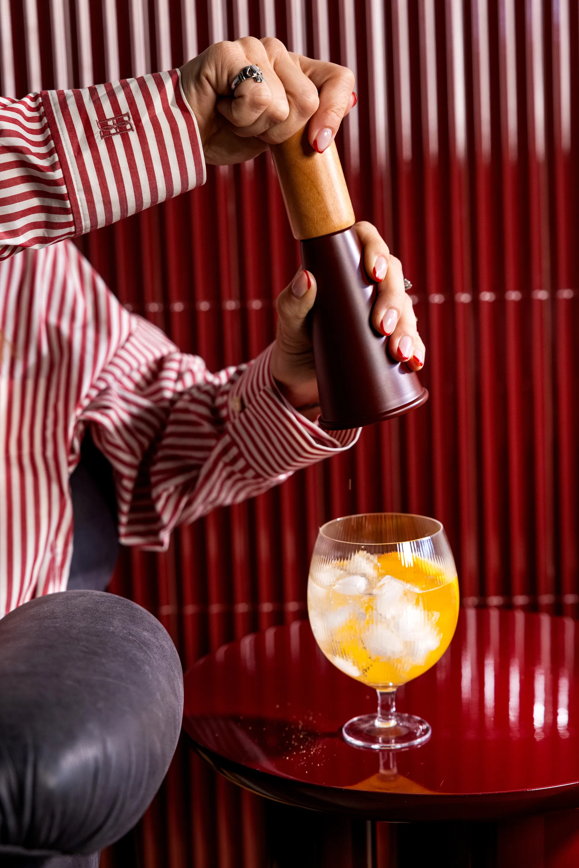 Moulin à sel et poivre Gurken medium 20,5 cm, Rouge-brun Sagaform