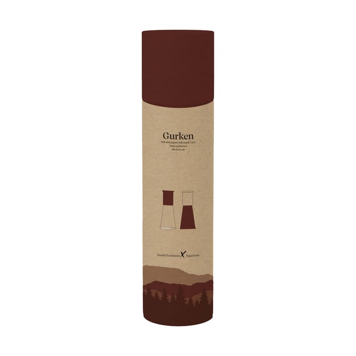 Moulin à sel et poivre Gurken petit, 2 pièces, Rouge-brun Sagaform