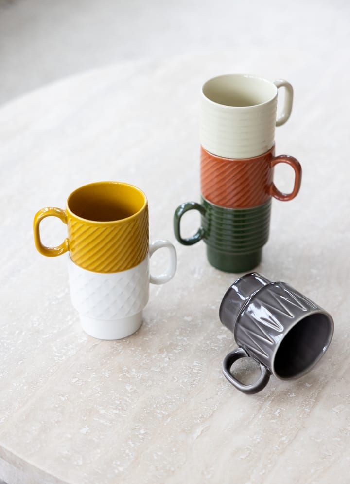 Mugs à café Coffee & More lot de 2, Beige Sagaform